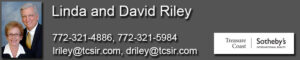Commercial Real Estate aerial photo Linda and David Riley's SlideTour business card.